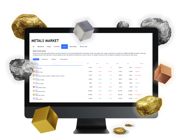 Monitor Displaying Crucial Data Surrounded by Symbolic Metal Elements for Comprehensive Analysis.