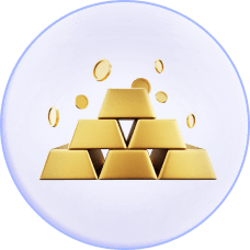 Icône des barres d'or : symboliser la richesse et la prospérité avec des barres empilées de métal précieux