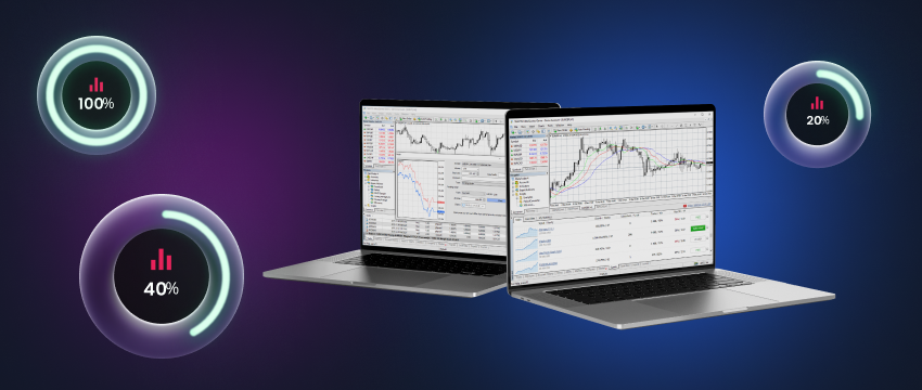 laptop screens with technical charts showing price fluctuations relating to what is a trading platform