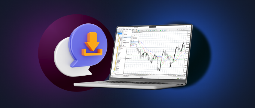 A screenshot of forex trading software showing a comprehensive guide for using MT4 with a download option