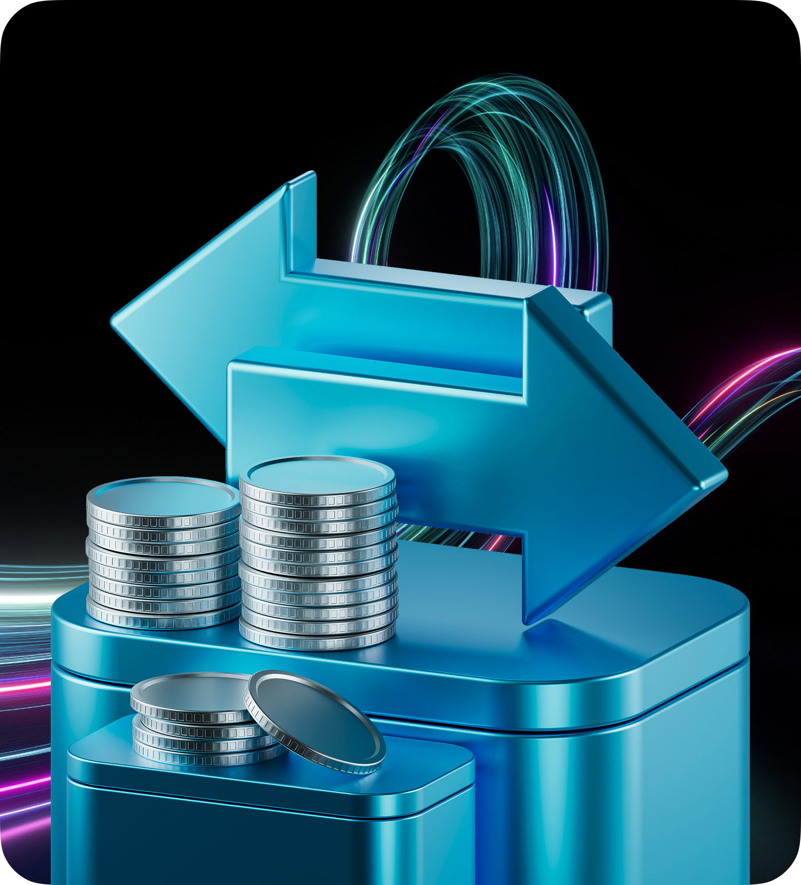Un briquet bleu émettant une lumière vibrante, symbolisant l'énergie dynamique du trading de jour.