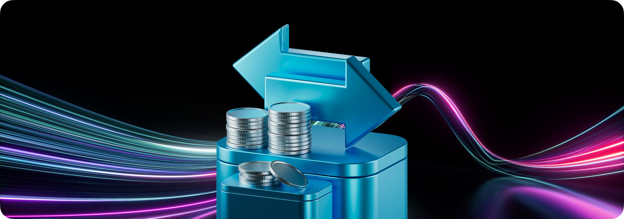 Un briquet bleu émettant une lumière vibrante, symbolisant l'énergie dynamique du trading de jour.