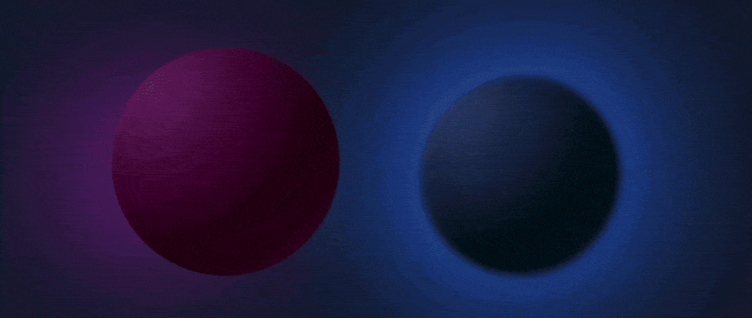 Two circles on contrasting backgrounds: one black and one blue, with a white BMW X3 SUV in the foreground.