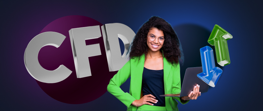 A focused woman trader reviewing forex data, representing the process of securing a CFDs loan for trading success.