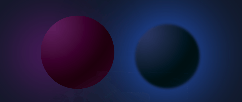 Two balls set in a dark environment, illustrating Xiaomi's mobile stock performance in technology