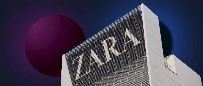 Zara's new store in New York City showcasing the latest fashion trends and the brand's logo prominently displayed.