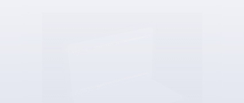 Illustration d'un ordinateur portable ouvert sur fond gris clair montrant les tendances du graphique MT4 et l'optimisation de la vitesse MT4.